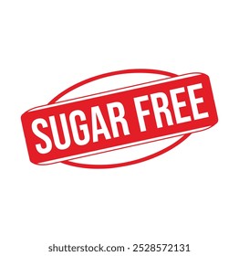 sugar free Rubber stamp design. VECTOR ILLUSTRATION.