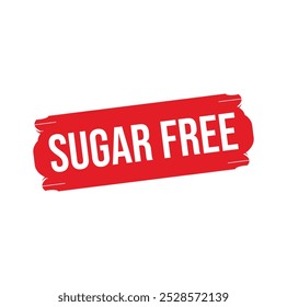 sugar free Rubber stamp design. VECTOR ILLUSTRATION.