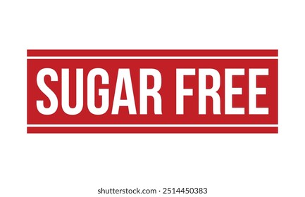 Sugar Free Rubber Stamp Seal Vector