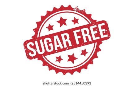 Sugar Free Rubber Stamp Seal Vector