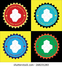 Sugar free rubber stamp. Vector illustration