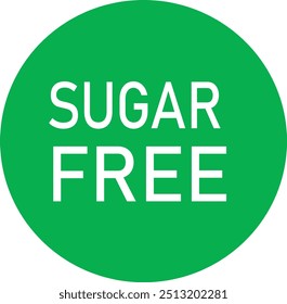 sugar free sign vector eps 10