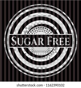 Sugar Free silvery shiny badge