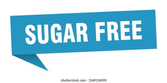 sugar free speech bubble sign. sugar free
paper sign isolated on white background  sign