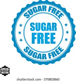 Sugar free stamp.Vector.