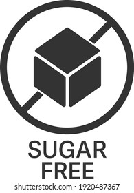 Sugar Free Symbol Label Sugar Cube Stock Vector (Royalty Free ...