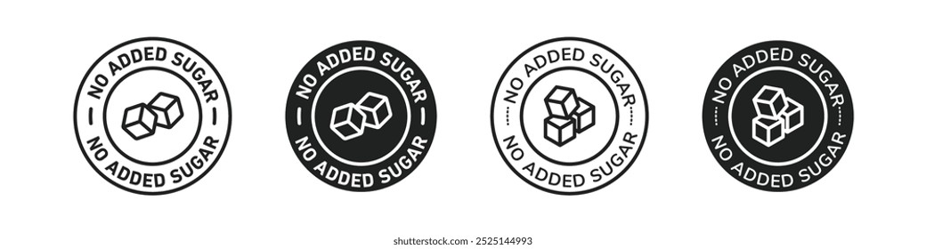 Sugar free vector filled and outlined iconss collection