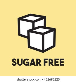 Sugar free vector icon