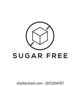sugar free vector icon design template