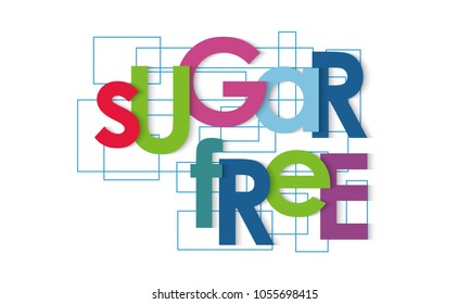 Sugar free vector letters