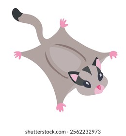 Sugar glider icon clipart avatar logotype concepte isolated illustration