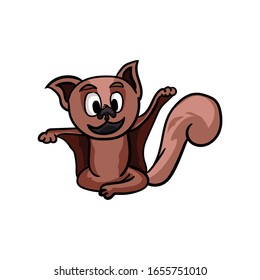 sugar glider ilustration and  mascot vector