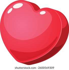 Sugar heart shape caramel candy