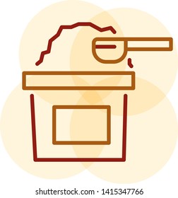 Sugar Icon For Coffee Shop, For Website, Brochure, Flyer, Infographic, Logo Coffee, Presentation
