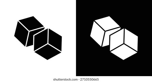 Sugar icon line art editable stroke and solid collection for app design