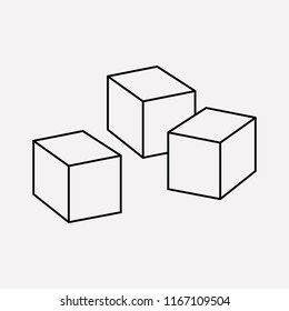 Sugar icon line element. Vector illustration of sugar icon line isolated on clean background for your web mobile app logo design.