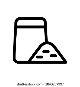 icono de azúcar o logotipo símbolo de señas aislado ilustración vectorial - Colección de iconos vectoriales de estilo negro de alta calidad
