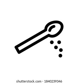 icono de azúcar o logotipo símbolo de señas aislado ilustración vectorial - Colección de iconos vectoriales de estilo negro de alta calidad
