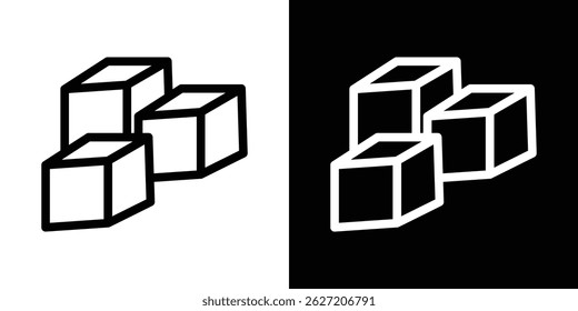 Icono de azúcar. Conjunto de Vectores de logotipos
