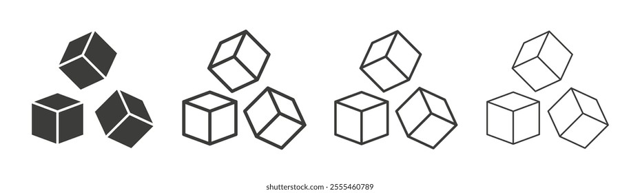 Sugar icon pack. vector illustration