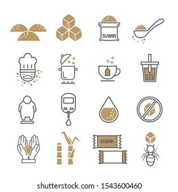 Sugar icon set / sugar vector design 1