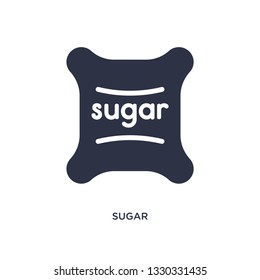 sugar icon. Simple element illustration from agriculture farming and gardening concept. sugar editable symbol design on white background. Can be use for web and mobile.