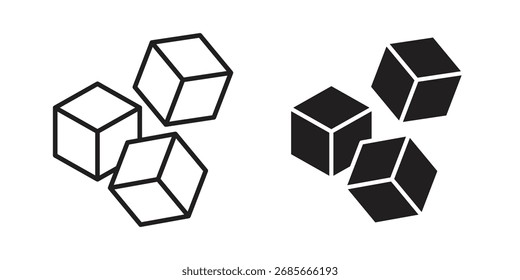 Sugar icon simple vector symbol