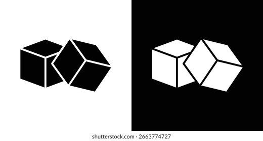 Sugar icon symbol collection. Flat vector stock illustration.