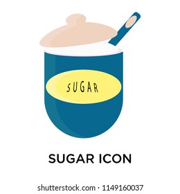 Sugar icon vector isolated on white background for your web and mobile app design, Sugar logo concept