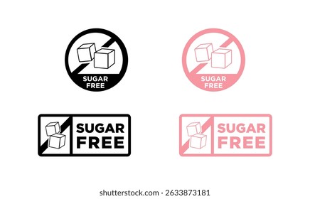 Sugar icon vector on white background