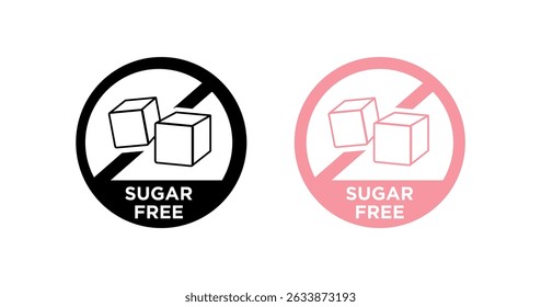 Vector de icono de azúcar sobre fondo blanco