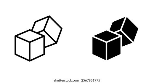 Sugar icons collection in Filled flat and thin line style.