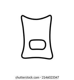 Zuckersymbole Zuckerverpackungs-Logo Zucker-Logo-Logotyp für Web-Design oder Unternehmen einzelne Vektorgrafik Eps Ai 	
