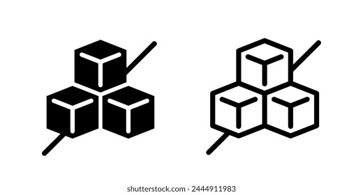 Sugar icons. Sugar vector icons.