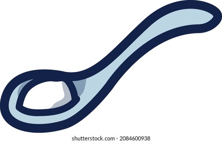 Flache Tiere für das Design von Symbolen für Zuckerillustrationen