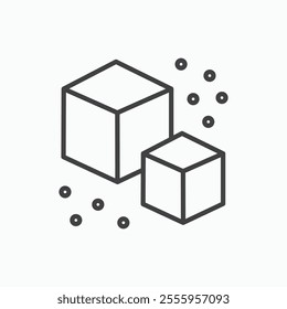 Sugar isolated icon. vector illustration.
