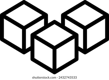 sugar line icon illustration vector
