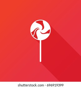 Sugar lolly pop symbol. Sweet lolly pop sign. Logo graphic design concept. Logotype, icon, template in web and print