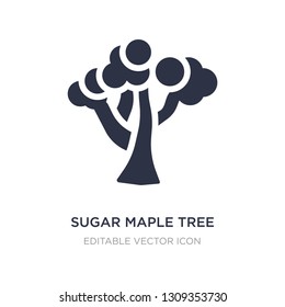 sugar maple tree icon on white background. Simple element illustration from Nature concept. sugar maple tree icon symbol design.