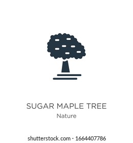 Sugar maple tree icon vector. Trendy flat sugar maple tree icon from nature collection isolated on white background. Vector illustration can be used for web and mobile graphic design, logo, eps10