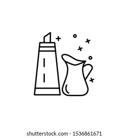 Sugar, milk, coffee icon. Simple line, outline vector of coffee icons for ui and ux, website or mobile application