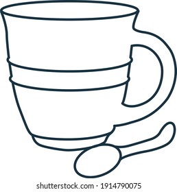 Sugar and milk icon, Sugar icon, Milk icon, Vector illustration 
