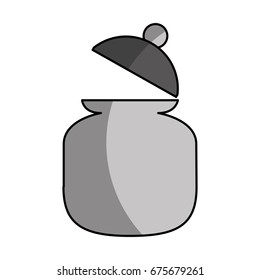 sugar pot isolated icon