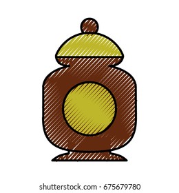 sugar pot isolated icon