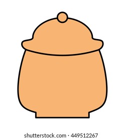 sugar pot isolated icon design, vector illustration  graphic 