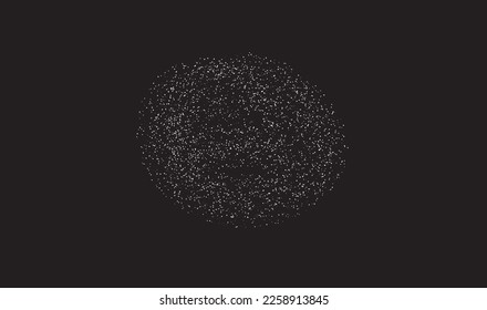 Sugar powder, salt vector texture, snow isolated on black transparent background. White sugar particles. Vector flour illustration. Snow isolated on black.  Vector illustration. EPS 10