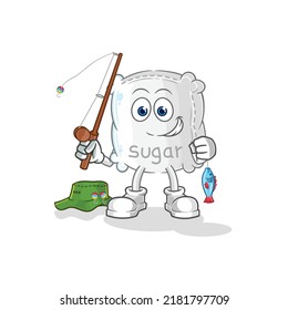 the sugar sack fisherman illustration. character vector