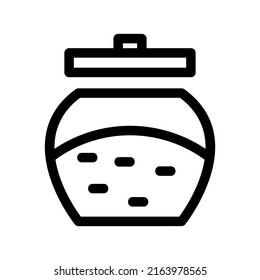 icono de saco de azúcar o logotipo símbolo de señas aislado ilustración vectorial de alta calidad estilo negro vectores iconos
