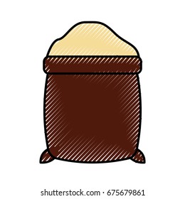 sugar sack isolated icon