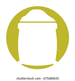 sugar sack isolated icon